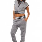 NEW Coutori 2 Piece "Comfy Chic" Set ~ Quilted Hoody Crop Top & Jogger Pant Set~ NEW Coutori 2 Piece "Comfy Chic" Set ~ Quilted Hoody Crop Top & Jogger Pant Set~