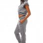 NEW Coutori 2 Piece "Comfy Chic" Set ~ Quilted Hoody Crop Top & Jogger Pant Set~