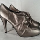 Steve Madden Menlo Platform Pewter Metallic Bootie Size 10 NEW $130
