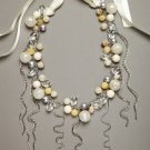 Celeste Michelle Cluster & Fringe Statement Necklace NEW MSRP $88