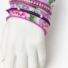 CARA COUTURE Purple Flower 13 Piece Bangle Set NEW MSRP $70 CARA COUTURE Purple Flower 13 Piece Bangle Set NEW MSRP $70