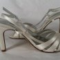 Caparros Alec White Dyeable Silk Evening / Bridal Sandals Size 7 NEW $69
