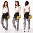 New Tov Holy Black & White Sheer "Picasso Branches Britches" Print Pants Sz L New Tov Holy Black & White Sheer "Picasso Branches Britches" Print Pants Sz L