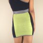 Wow Couture Lime & Navy Caged One Shouldered Bandage Dress S M NEW MSRP $68