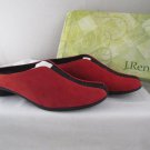 NIB J. Renee Red CAYLA Suede Mules Heels Sz 8.5 MSRP $100 - COMFY NIB J. Renee Red CAYLA Suede Mules Heels Sz 8.5 MSRP $100 - COMFY