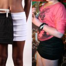 NEW Coutori Black Pintuck Bodycon Bandage Mini Skirt Size S L NEW Coutori Black Pintuck Bodycon Bandage Mini Skirt Size S L