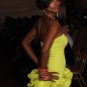 Maison Lime 3D Origami Strapless Mini Dress M L NEW MSRP $116