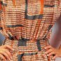 Alice Moon Orange & Gray Pattern Shift Mini Dress Size S L NEW MSRP $90
