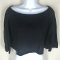 NWT See By Chloe Black Cropped Top with Peek A Boo Sleeve Sz 44 / 8 MSRP $211