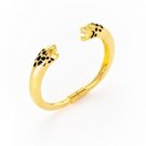 Kenneth Jay Lane Jaguar Cuff Bracelet 22K Gold Plated & Black Enamel NEW $120 Kenneth Jay Lane Jaguar Cuff Bracelet 22K Gold Plated & Black Enamel NEW $120