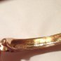 Kenneth Jay Lane Jaguar Cuff Bracelet 22K Gold Plated & Black Enamel NEW $120