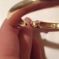 Kenneth Jay Lane Jaguar Cuff Bracelet 22K Gold Plated & Black Enamel NEW $120