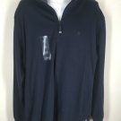 NWT IZOD Luxury Sport Midnight Rib Quarter Zip Up Sweater XL MSRP $68