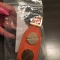 CC SKYE Orange Leather Giant Screw Cuff Bracelet NEW MSRP $160 HARD TO FIND