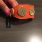 CC SKYE Orange Leather Giant Screw Cuff Bracelet NEW MSRP $160 HARD TO FIND