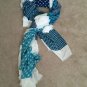 NWT Coach Blue Floral Badlands Patchwork Scarf 50" x 70" Shawl 85813 MSRP $195