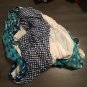 NWT Coach Blue Floral Badlands Patchwork Scarf 50" x 70" Shawl 85813 MSRP $195