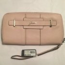 Guess Greyson Large Zip Around Wallet in Light Rose w/Wrist Strap New w/Defects