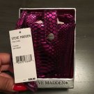 NIB Steve Madden Fuchsia & Black Snakeskin PDA Phone Case Coin Purse Wristlet NIB Steve Madden Fuchsia & Black Snakeskin PDA Phone Case Coin Purse Wristlet