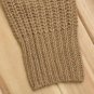NWT Camel & Black Knitted Wool Sweater Cardigan Jacket w/ Contrast Pockets XS S