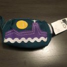 NWT Parceria Carioca Ship Sea Whale Design Teal Small Cosmetic Case From Brazil