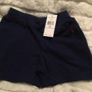 NWT Polo Ralph Lauren Driver Navy Blue Sweat Shorts Size 2/2T - Authentic