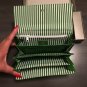 NIB $68 Giani Bernini Green & White Glazed Leather Accordion Organizer Wallet