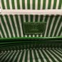 NIB $68 Giani Bernini Green & White Glazed Leather Accordion Organizer Wallet
