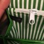 NIB $68 Giani Bernini Green & White Glazed Leather Accordion Organizer Wallet