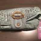NWT Nica London Sea Breeze Rowan Studded Fish Wristlet Clutch Bag Distressed