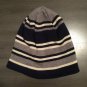 NWOT Levi's Reversible Dark Blue, Gray & Cream Beanie Hat One Size Fits Most