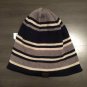 NWOT Levi's Reversible Dark Blue, Gray & Cream Beanie Hat One Size Fits Most