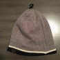 NWOT Levi's Reversible Dark Blue, Gray & Cream Beanie Hat One Size Fits Most