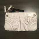 NWT $28 Style & Co White Faux Leather Wristlet "Ginger" w/ Detachable ID Holder