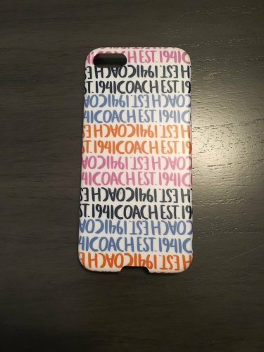 New COACH Chambray Double Multi Stripe Hard Plastic iPhone 5 Case 64698B $38