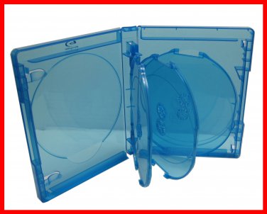 2 Pk Blu-ray Multi 7 Tray (Holds 7 Discs) Viva Elite Replacement Case (Pack of 2)
