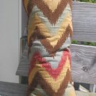 Long zig zag pattern pillow