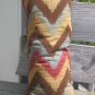 Long zig zag pattern pillow