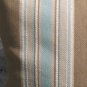 blue beige stripe pillow