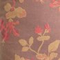 Brown, red, gold flower pillow