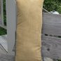 Brown, red, gold flower pillow