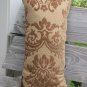Green and gold pillow