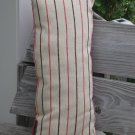 Red n beige striped pillow