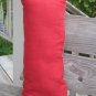 Red n beige striped pillow