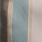 Wide striped pale blue, beige, brown pillow