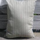 Skinny striped pale blue, beige, brown pillow