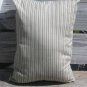 Skinny striped pale blue, beige, brown pillow