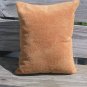 Red and mustard circle pillow