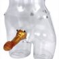 Gold Curved Cock Vac-U-Lock Harness