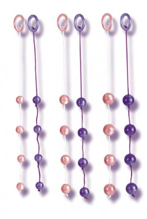 Acrylite Anal Beads - Pink - Large